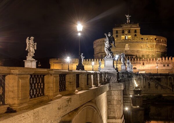 Castel sant'Angelo di notte Roma